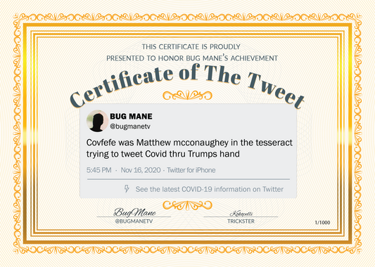 The Tweet Certificate