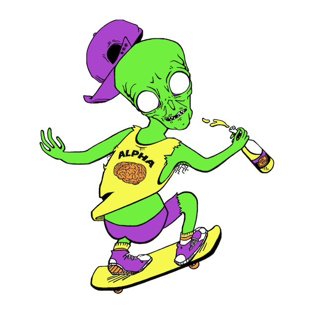 Uncle 2 Uncle Alien Sticker